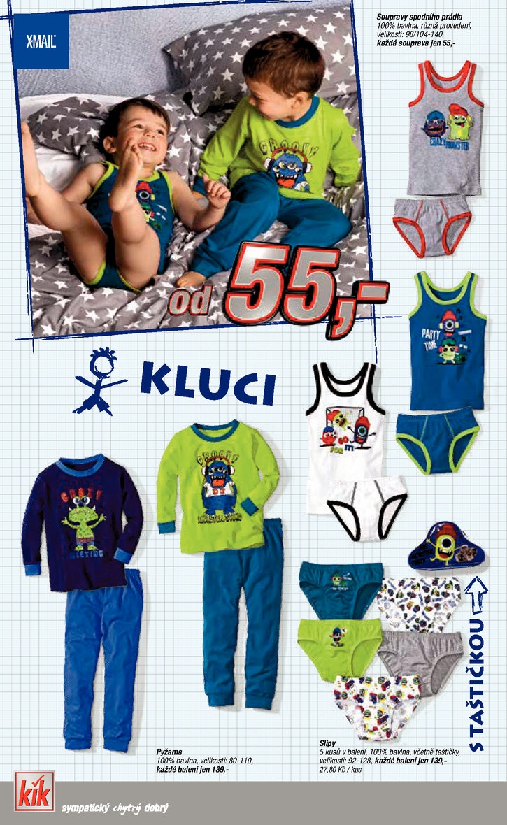 let�k Kik textil Prospekt od 20.8.2014 strana 1