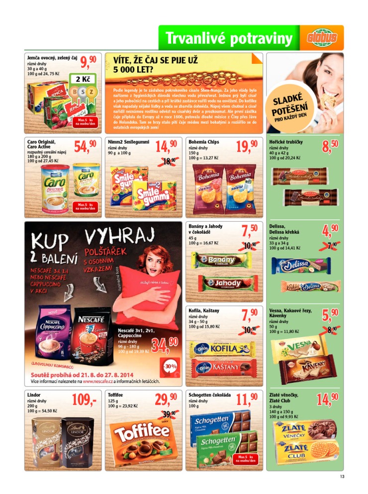 leták Globus Naše noviny od 21.8.2014 strana 1 leták Globus Naše noviny od 21.8.2014 strana 1