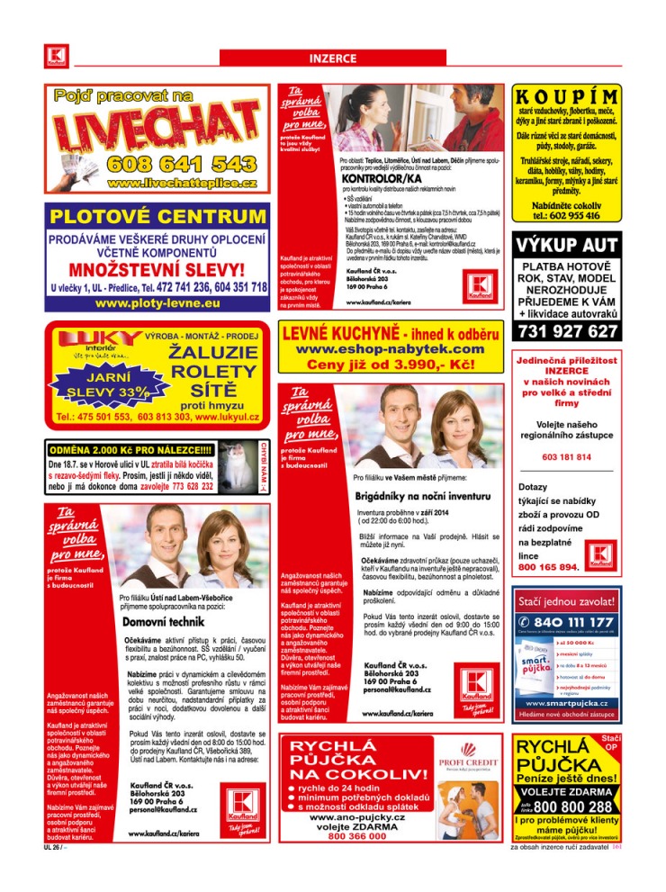 let�k Kaufland Aktu�ln� nab�dka od 21.8.2014 strana 1