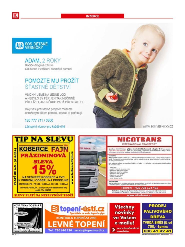 let�k Kaufland Aktu�ln� nab�dka od 21.8.2014 strana 1
