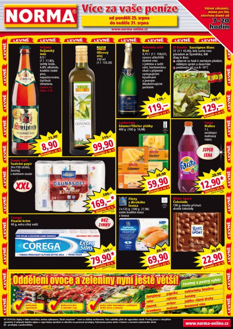 letk Norma Aktuln letk od 25.8.2014 strana 1