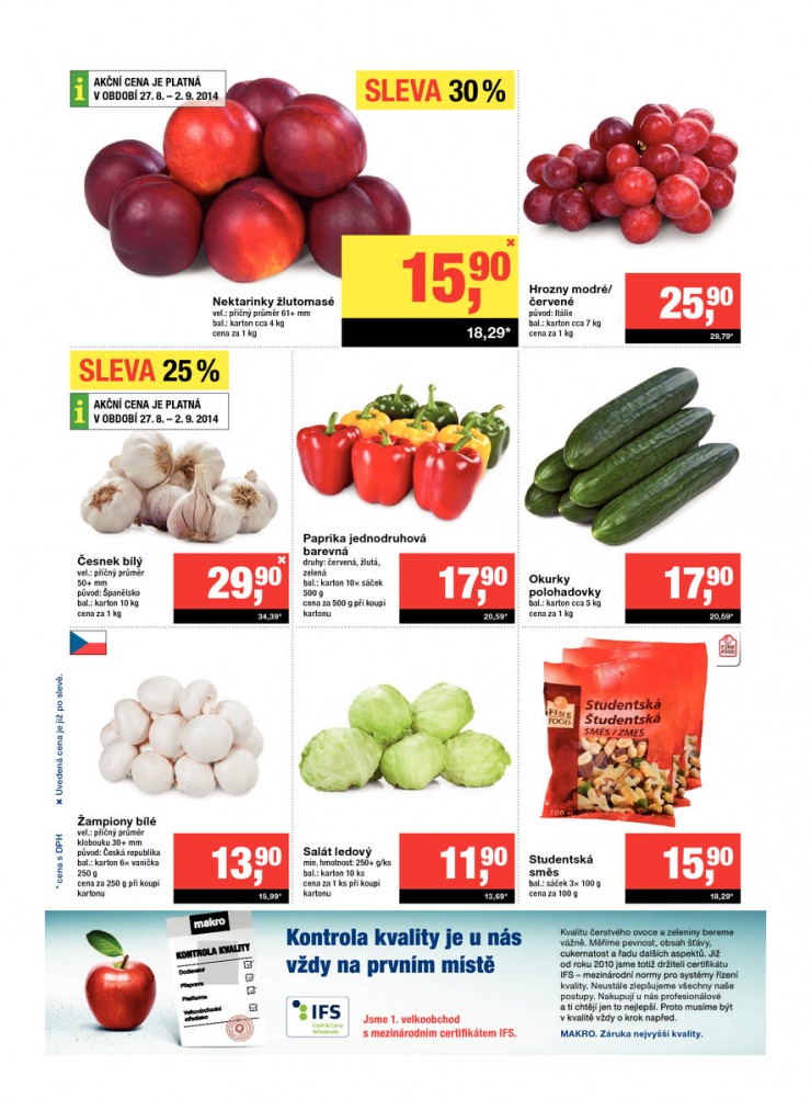 leták Makro Maloobchod od 27.8.2014 strana 1 leták Makro Maloobchod od 27.8.2014 strana 1