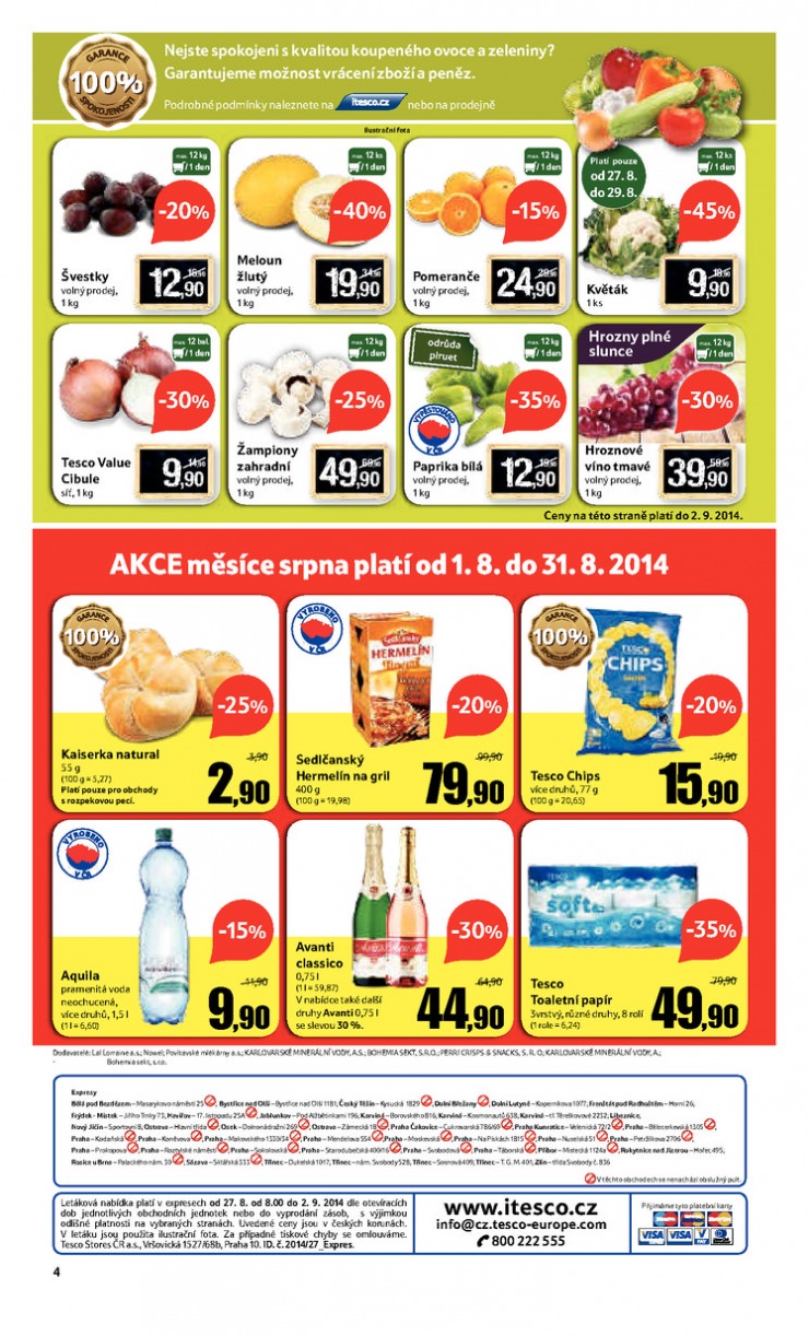 leták Tesco Expres obchody od 27.8.2014 strana 1 leták Tesco Expres obchody od 27.8.2014 strana 1