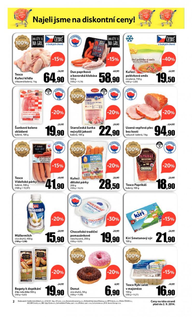 leták Tesco supermarkety od 27.8.2014 strana 1 leták Tesco supermarkety od 27.8.2014 strana 1