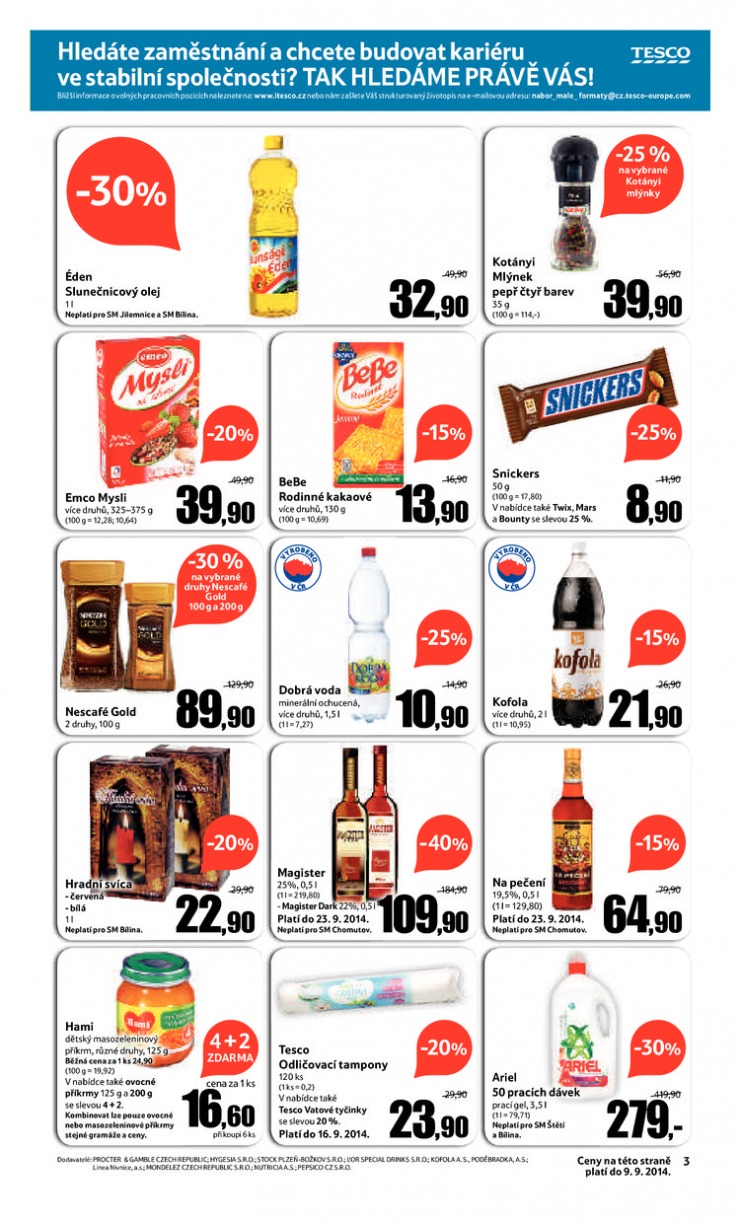 leták Tesco supermarkety od 27.8.2014 strana 1 leták Tesco supermarkety od 27.8.2014 strana 1
