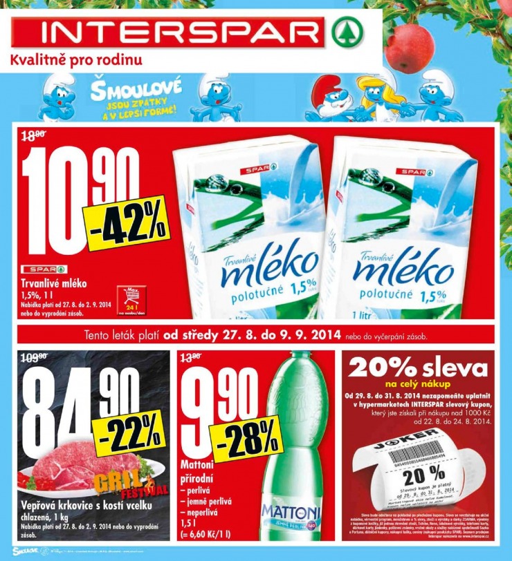 leták Interspar Akční nabídka od 27.8.2014 strana 1 leták Interspar Akční nabídka od 27.8.2014 strana 1