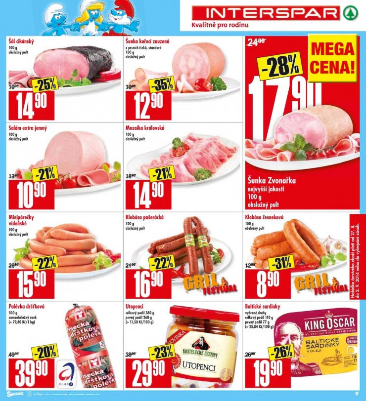 leták Interspar Akční nabídka od 27.8.2014 strana 1 leták Interspar Akční nabídka od 27.8.2014 strana 1