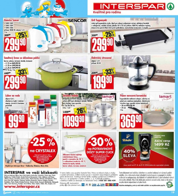 leták Interspar Akční nabídka od 27.8.2014 strana 1 leták Interspar Akční nabídka od 27.8.2014 strana 1