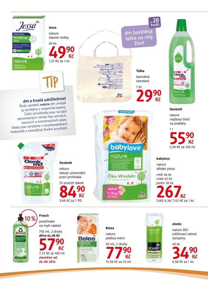 let�k DM drogerie Journal od 27.8.2014 strana 1