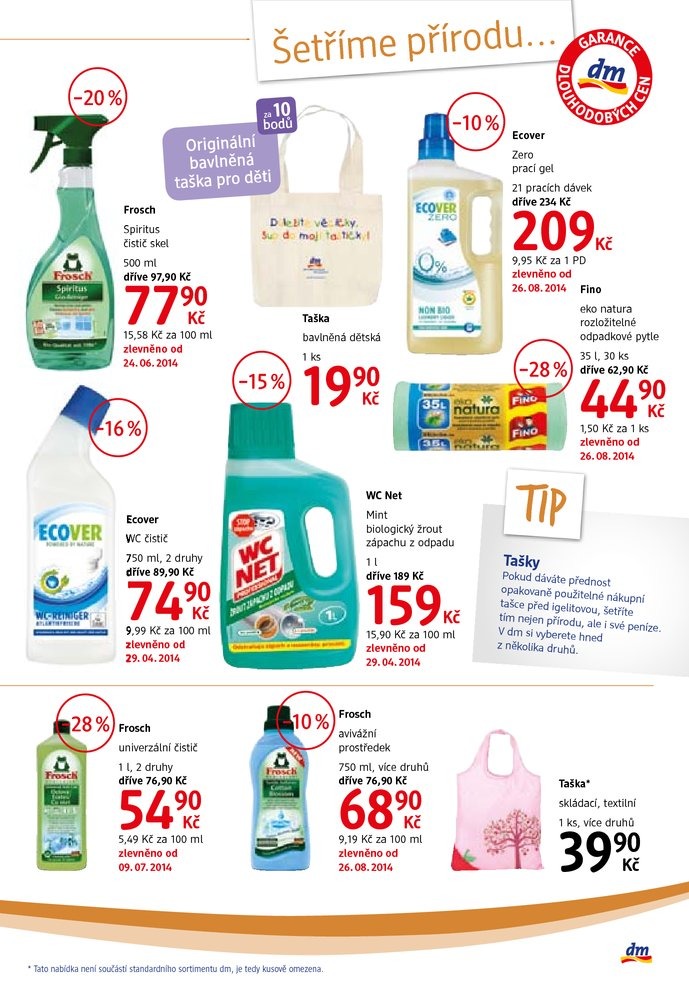 let�k DM drogerie Journal od 27.8.2014 strana 1