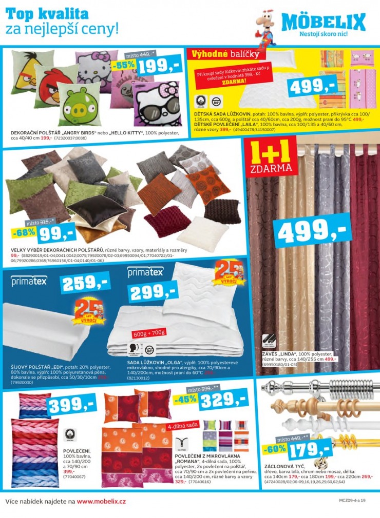 let�k Mobelix Aktu�ln� prospekt od 1.9.2014 strana 1