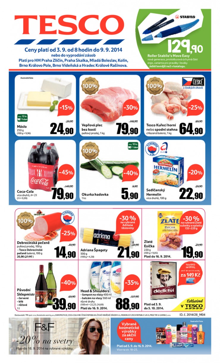 letk Tesco velk hypermarkety od 3.9.2014 strana 1