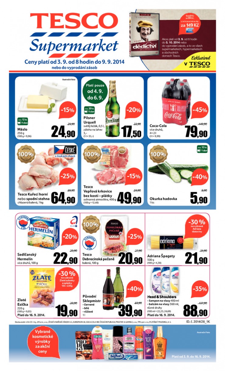 letk Tesco supermarkety od 3.9.2014 strana 1