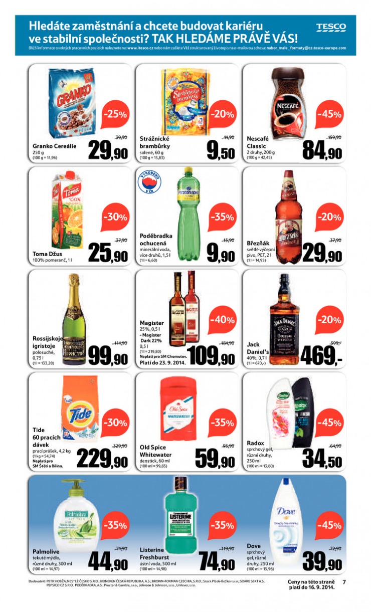 let�k Tesco supermarkety od 3.9.2014 strana 1