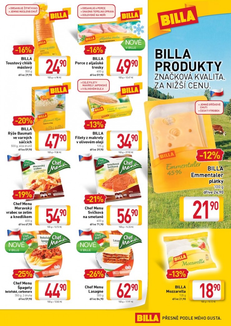 leták Billa velký od 3.9.2014 strana 1 leták Billa velký od 3.9.2014 strana 1