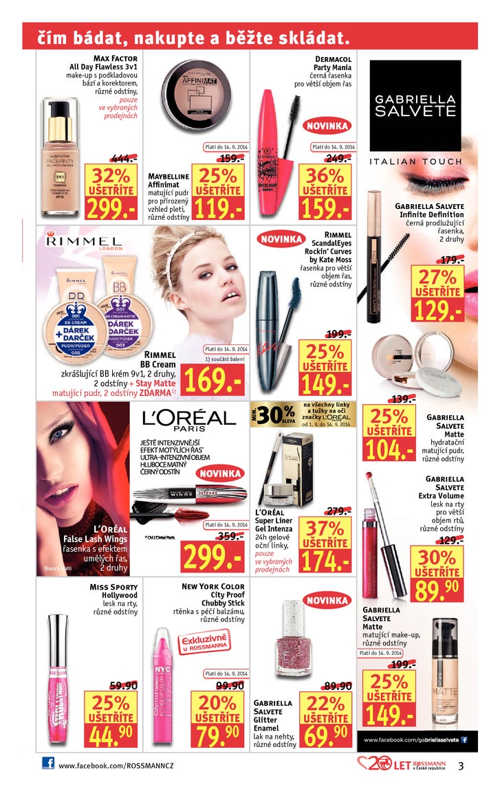 leták Rossmann Leták od 1.9.2014 strana 1 leták Rossmann Leták od 1.9.2014 strana 1