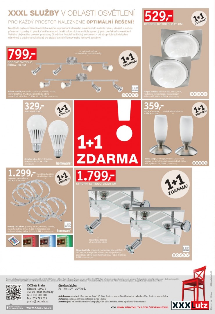 leták XXXLutz svítidla od 1.9.2014 strana 1 leták XXXLutz svítidla od 1.9.2014 strana 1