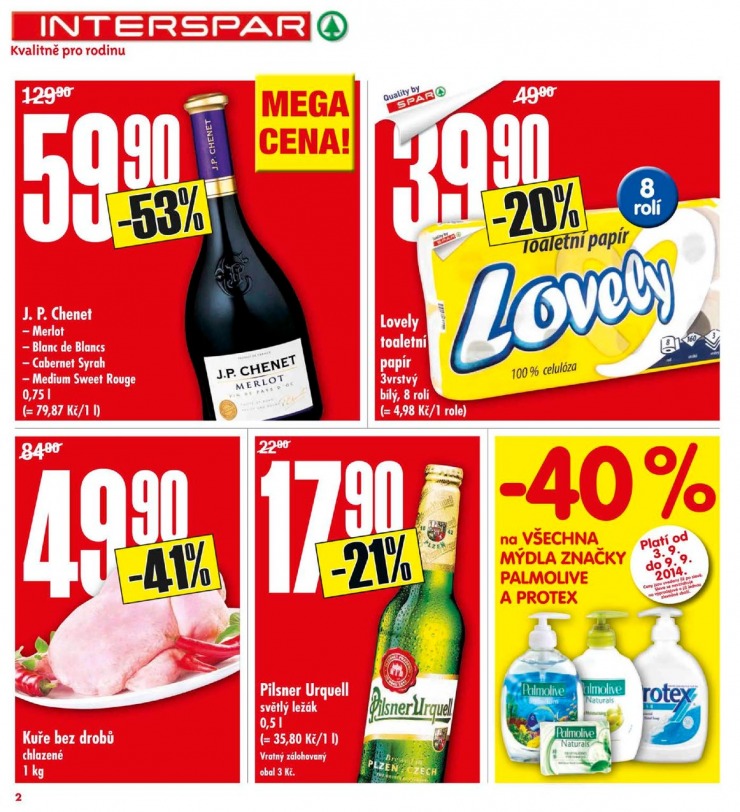 leták Interspar Akční nabídka od 3.9.2014 strana 1 leták Interspar Akční nabídka od 3.9.2014 strana 1