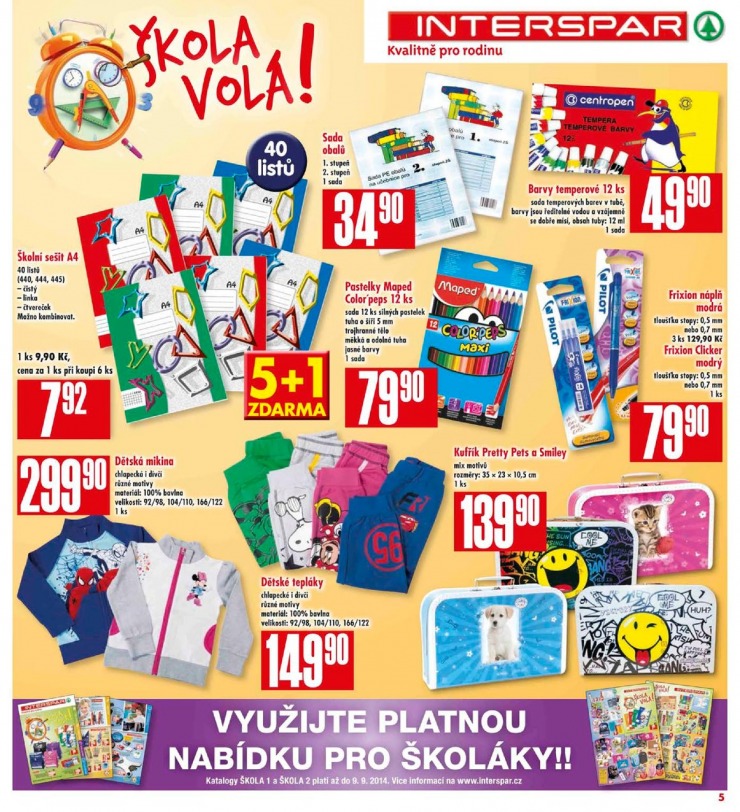 leták Interspar Akční nabídka od 3.9.2014 strana 1 leták Interspar Akční nabídka od 3.9.2014 strana 1