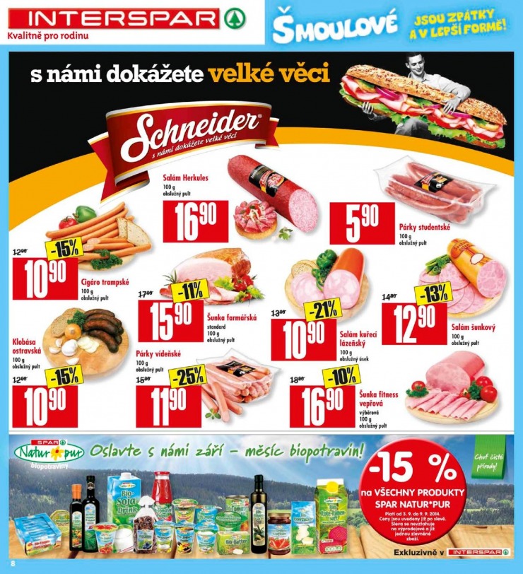 leták Interspar Akční nabídka od 3.9.2014 strana 1 leták Interspar Akční nabídka od 3.9.2014 strana 1