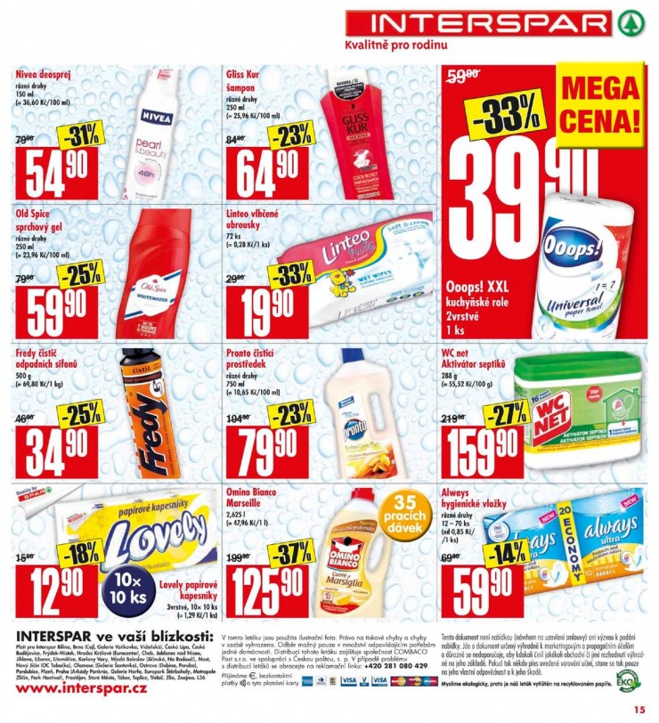 leták Interspar Akční nabídka od 3.9.2014 strana 1 leták Interspar Akční nabídka od 3.9.2014 strana 1