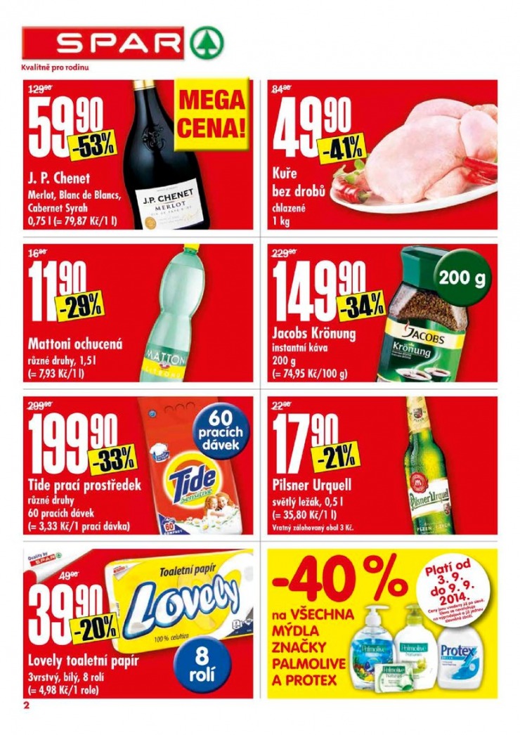 leták Interspar nabídka Spar od 3.9.2014 strana 1 leták Interspar nabídka Spar od 3.9.2014 strana 1
