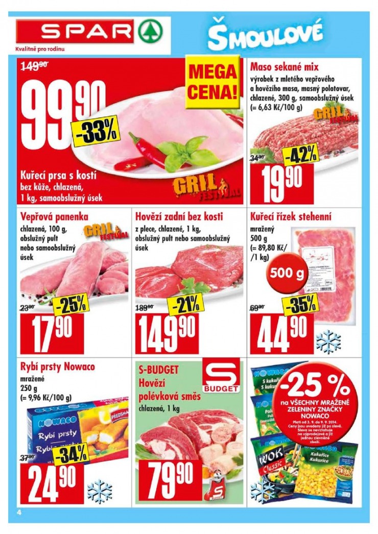 letk Interspar nabdka Spar od 3.9.2014 strana 1