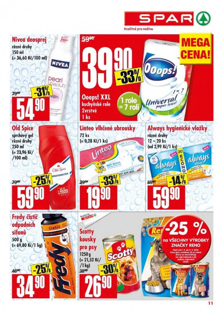 leták Interspar nabídka Spar od 3.9.2014 strana 1 leták Interspar nabídka Spar od 3.9.2014 strana 1