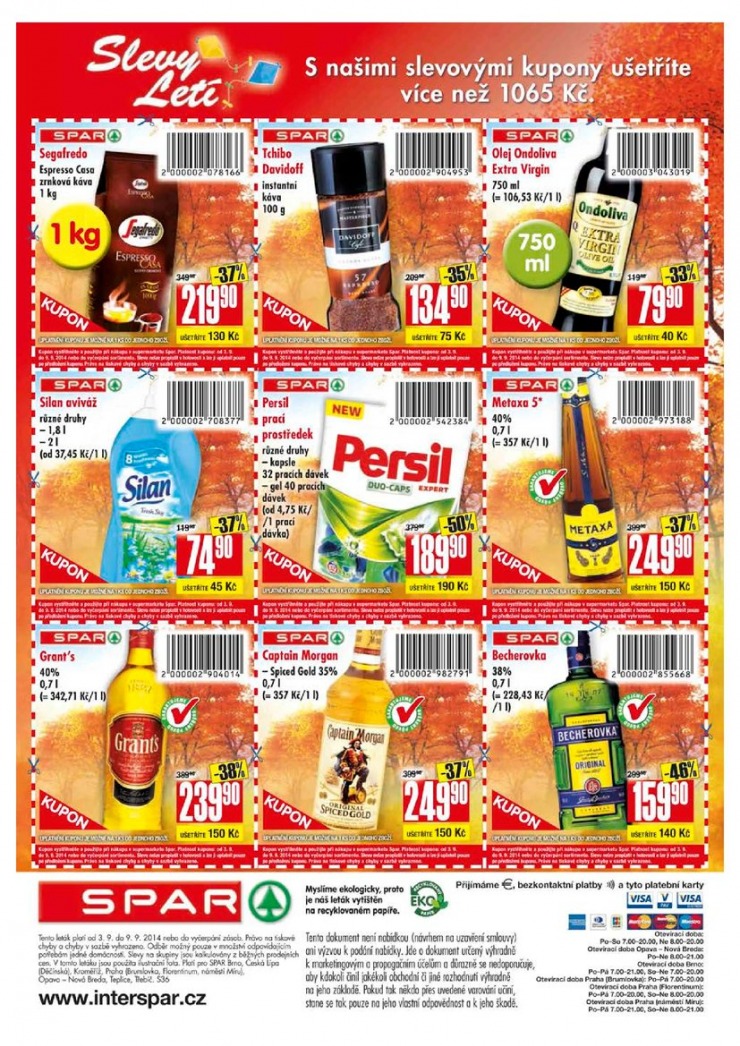 leták Interspar nabídka Spar od 3.9.2014 strana 1 leták Interspar nabídka Spar od 3.9.2014 strana 1