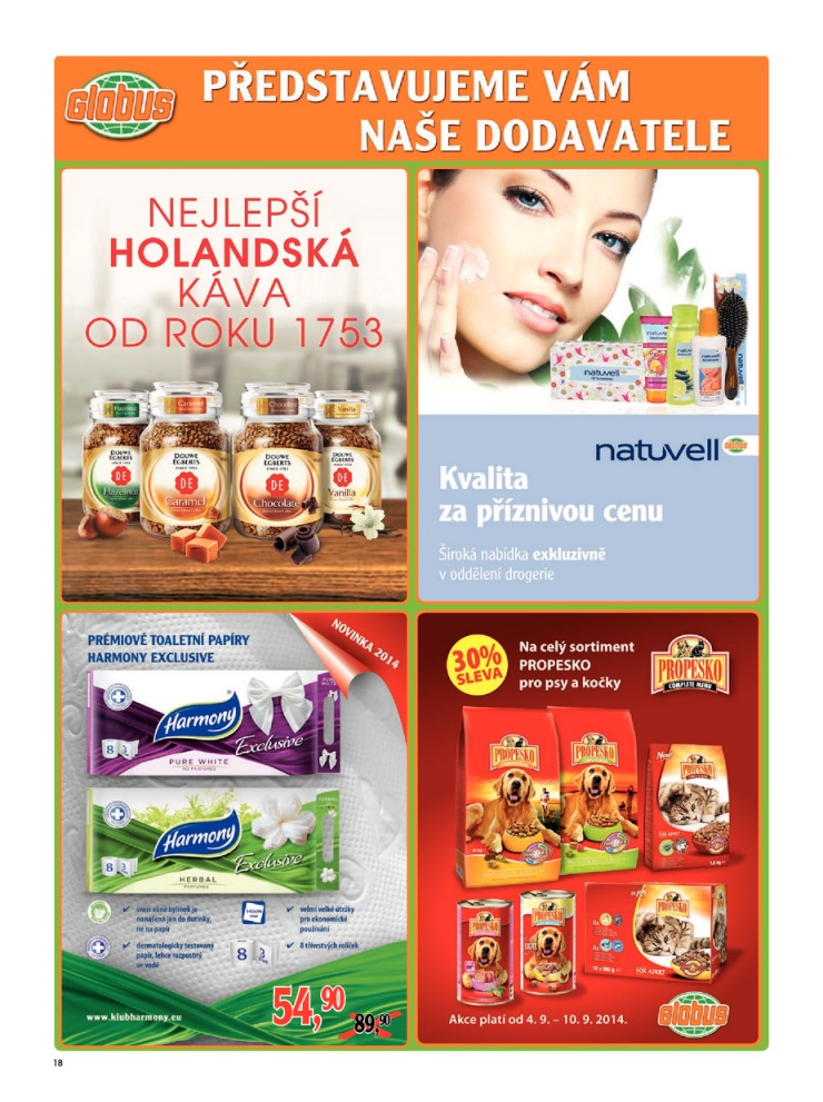 leták Globus Naše noviny od 4.9.2014 strana 1 leták Globus Naše noviny od 4.9.2014 strana 1