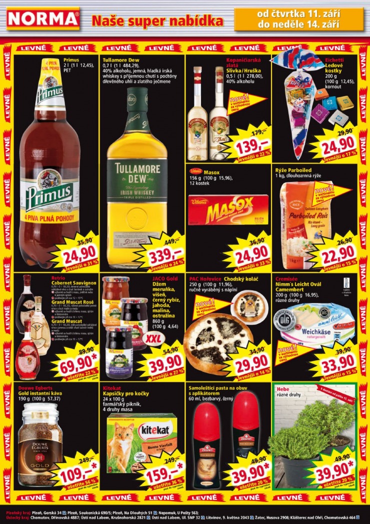 leták Norma Aktuální leták od 8.9.2014 strana 1 leták Norma Aktuální leták od 8.9.2014 strana 1