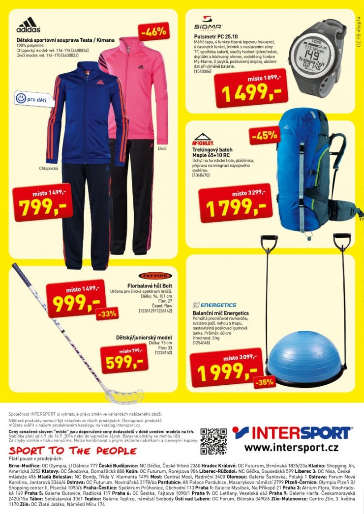 letk Intersport Aktuln letk od 4.9.2014 strana 1