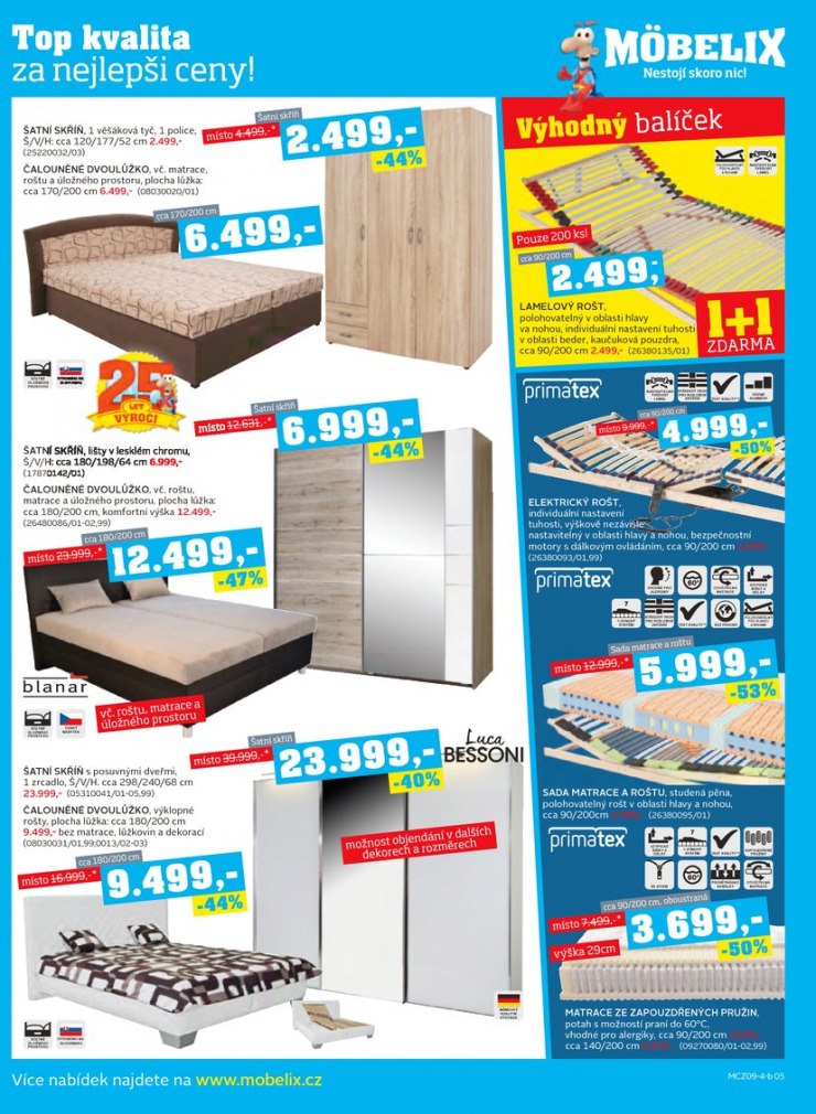 let�k Mobelix Aktu�ln� prospekt od 8.9.2014 strana 1