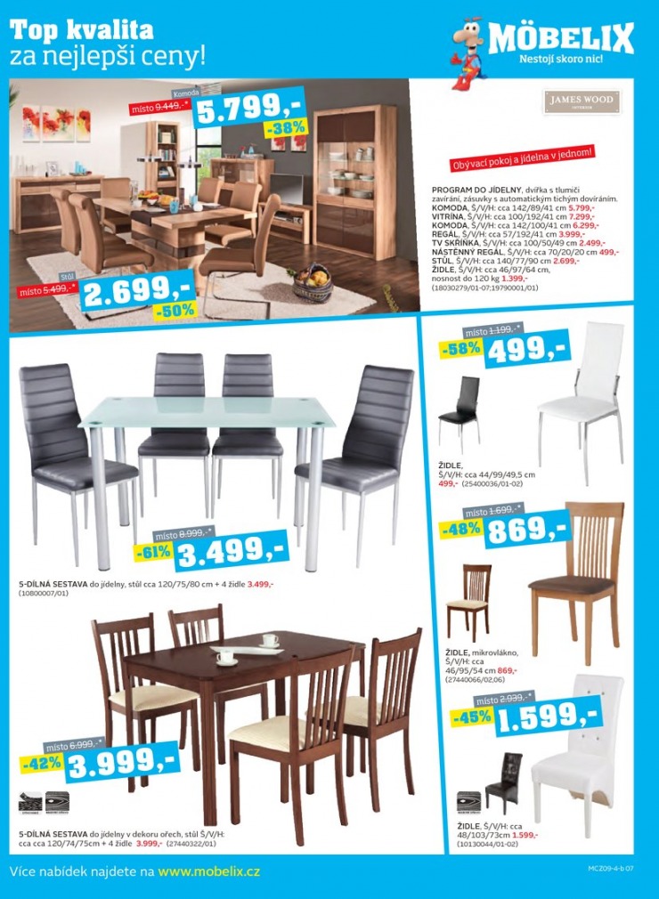 let�k Mobelix Aktu�ln� prospekt od 8.9.2014 strana 1