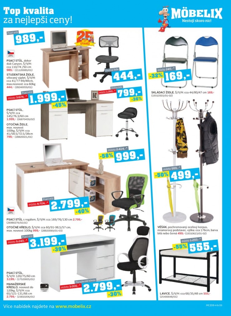 let�k Mobelix Aktu�ln� prospekt od 8.9.2014 strana 1