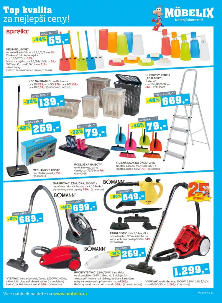 let�k Mobelix Aktu�ln� prospekt od 8.9.2014 strana 1
