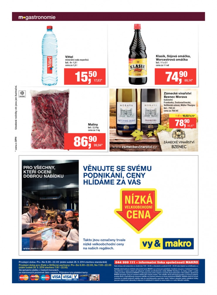 leták Makro Gastronomie trvanlivé zboží od 10.9.2014 strana 1 leták Makro Gastronomie trvanlivé zboží od 10.9.2014 strana 1