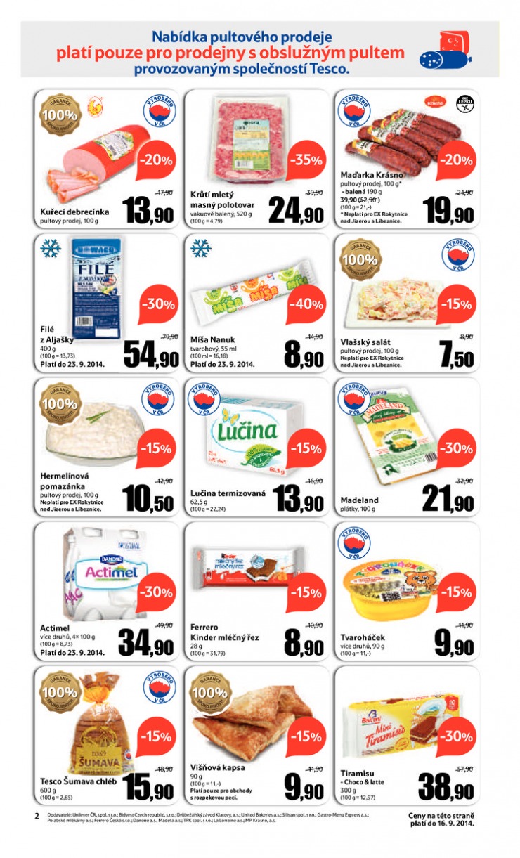leták Tesco Expres obchody od 10.9.2014 strana 1 leták Tesco Expres obchody od 10.9.2014 strana 1