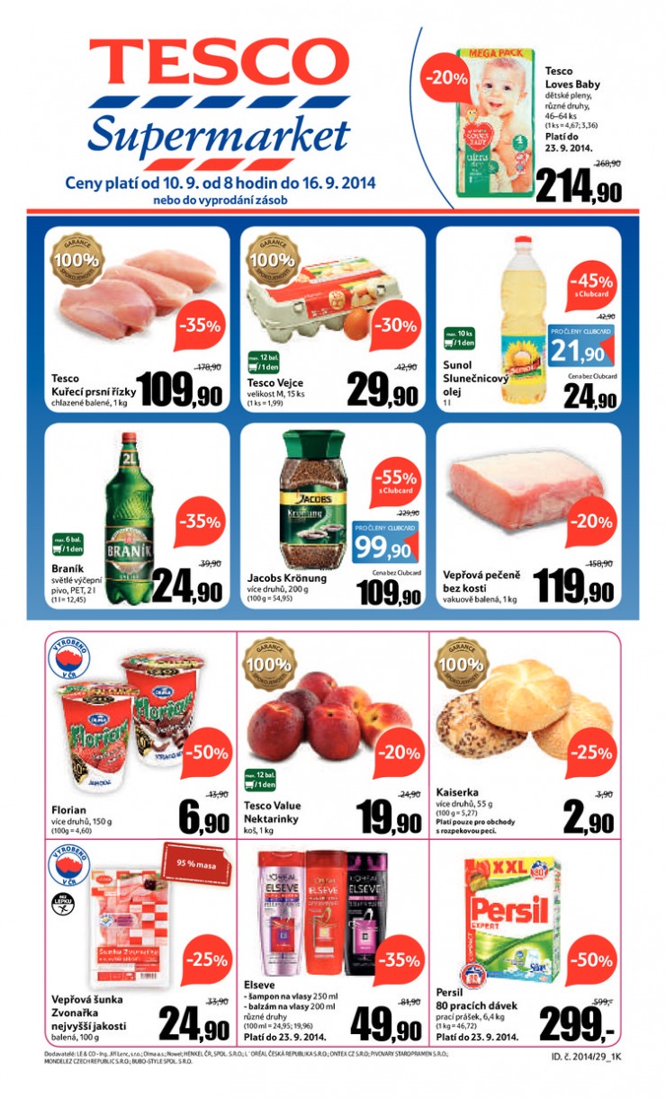 letk Tesco supermarkety od 10.9.2014 strana 1