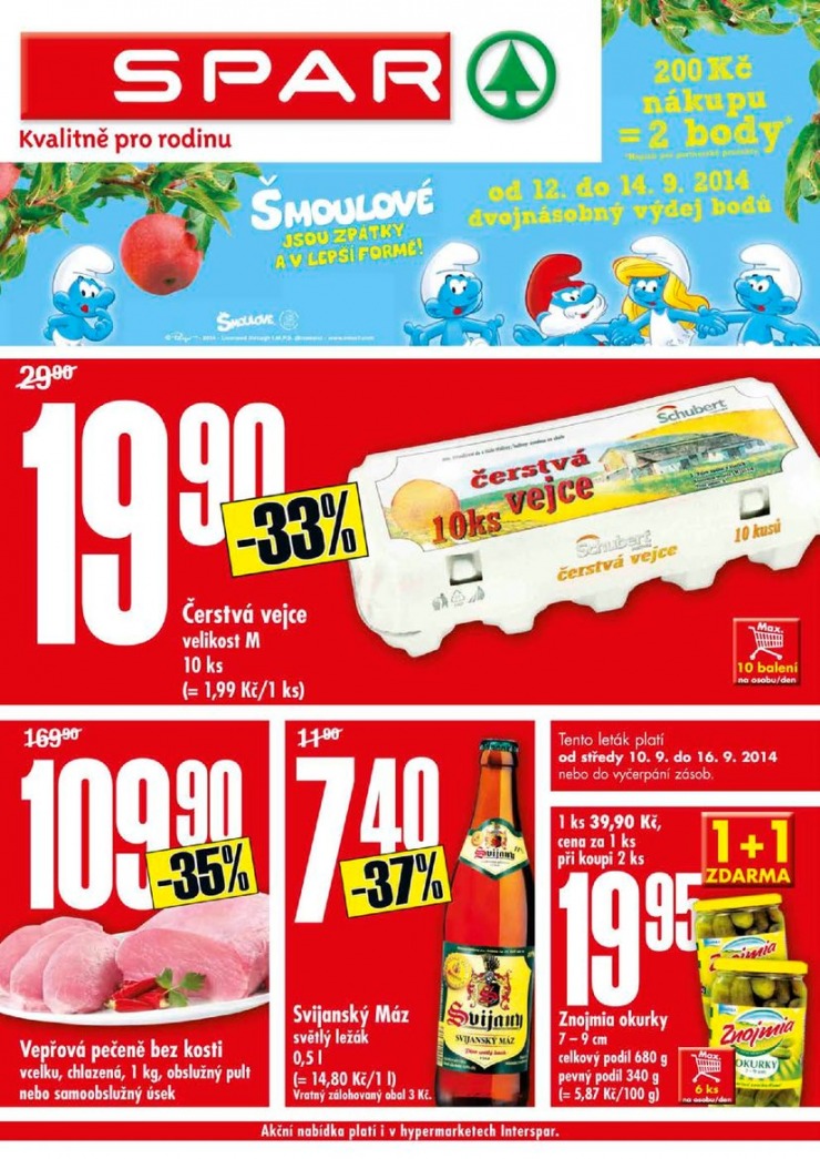 leták Interspar nabídka Spar od 10.9.2014 strana 1 leták Interspar nabídka Spar od 10.9.2014 strana 1