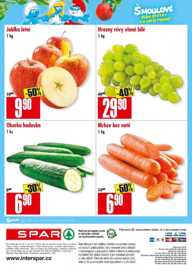 leták Interspar nabídka Spar od 10.9.2014 strana 1 leták Interspar nabídka Spar od 10.9.2014 strana 1