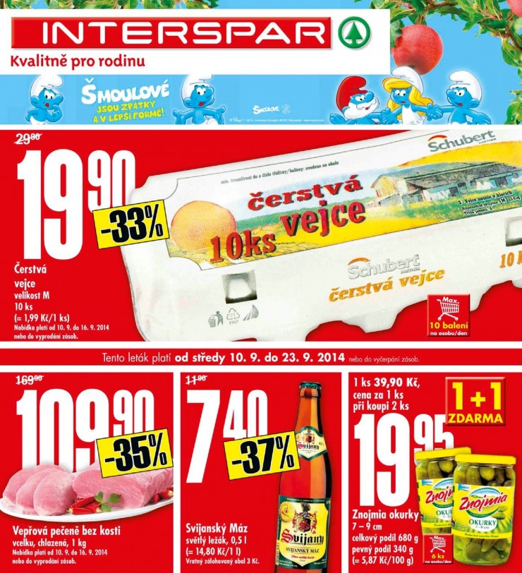 leták Interspar Akční nabídka od 10.9.2014 strana 1 leták Interspar Akční nabídka od 10.9.2014 strana 1