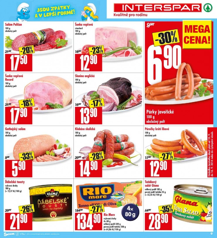 leták Interspar Akční nabídka od 10.9.2014 strana 1 leták Interspar Akční nabídka od 10.9.2014 strana 1