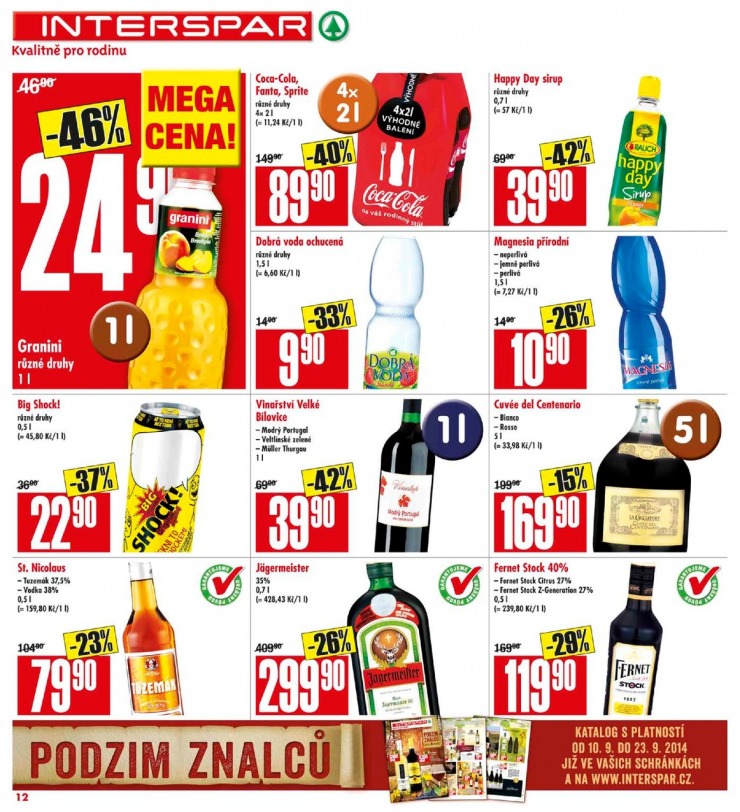 leták Interspar Akční nabídka od 10.9.2014 strana 1 leták Interspar Akční nabídka od 10.9.2014 strana 1
