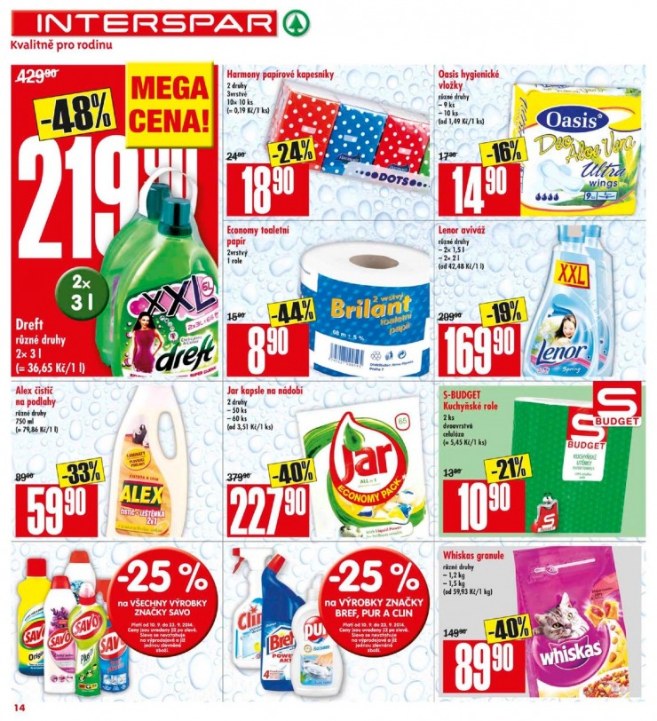 leták Interspar Akční nabídka od 10.9.2014 strana 1 leták Interspar Akční nabídka od 10.9.2014 strana 1
