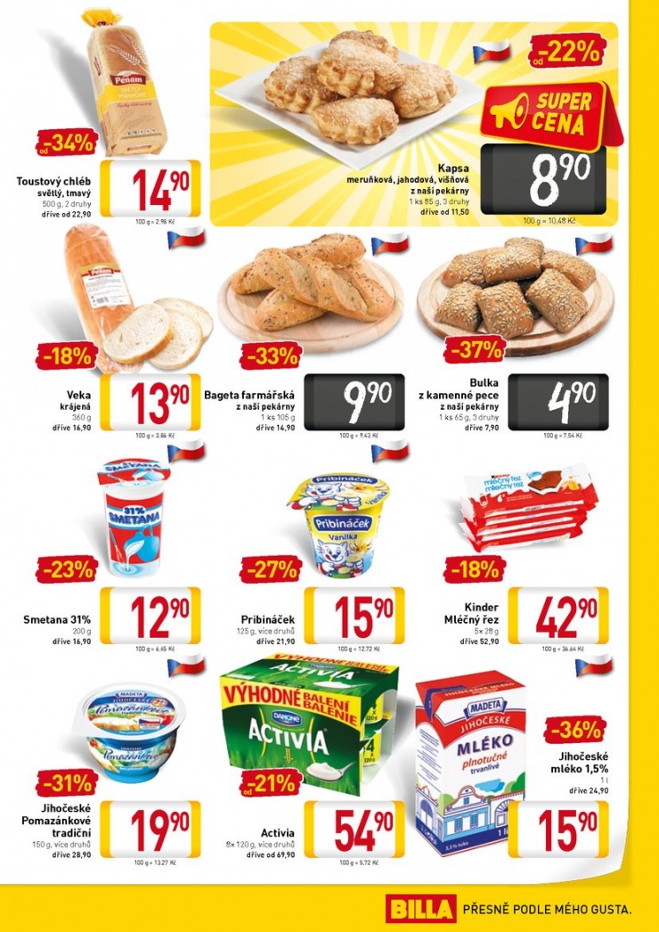 let�k Billa vybran� prodejny od 10.9.2014 strana 1