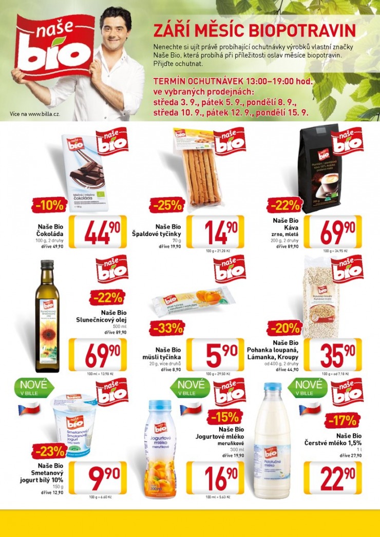 let�k Billa vybran� prodejny od 10.9.2014 strana 1