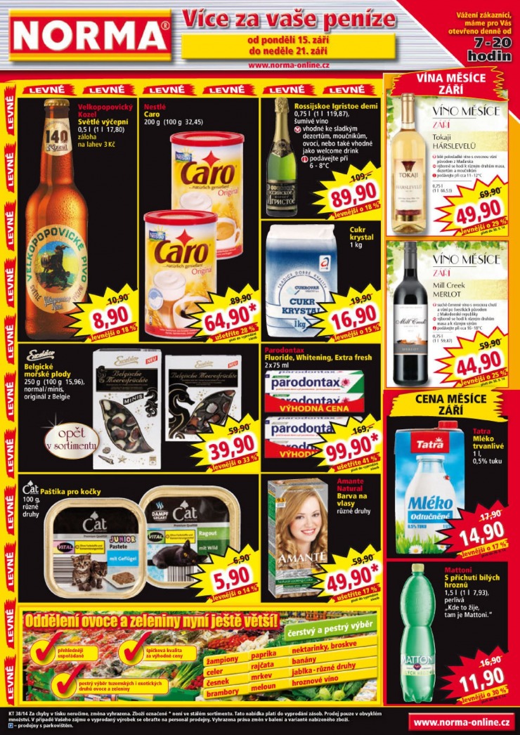 letk Norma Aktuln letk od 15.9.2014 strana 1