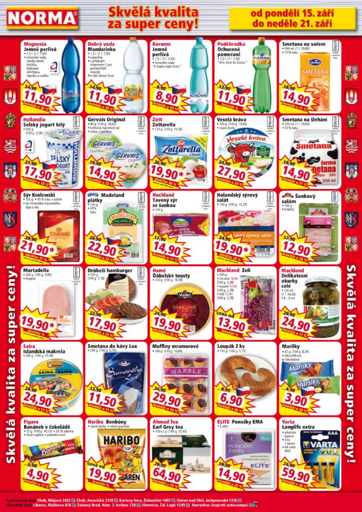 leták Norma Aktuální leták od 15.9.2014 strana 1 leták Norma Aktuální leták od 15.9.2014 strana 1