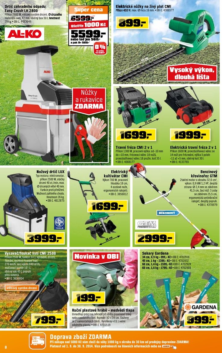 leták OBI Aktuální leták od 11.9.2014 strana 1 leták OBI Aktuální leták od 11.9.2014 strana 1